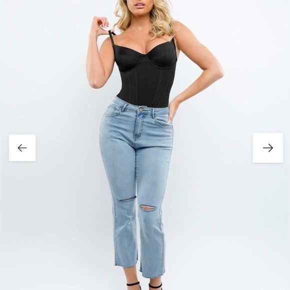 POPILUSH Shapewear Bodysuit Corset Style Thong - NWT - Picture 2 of 8